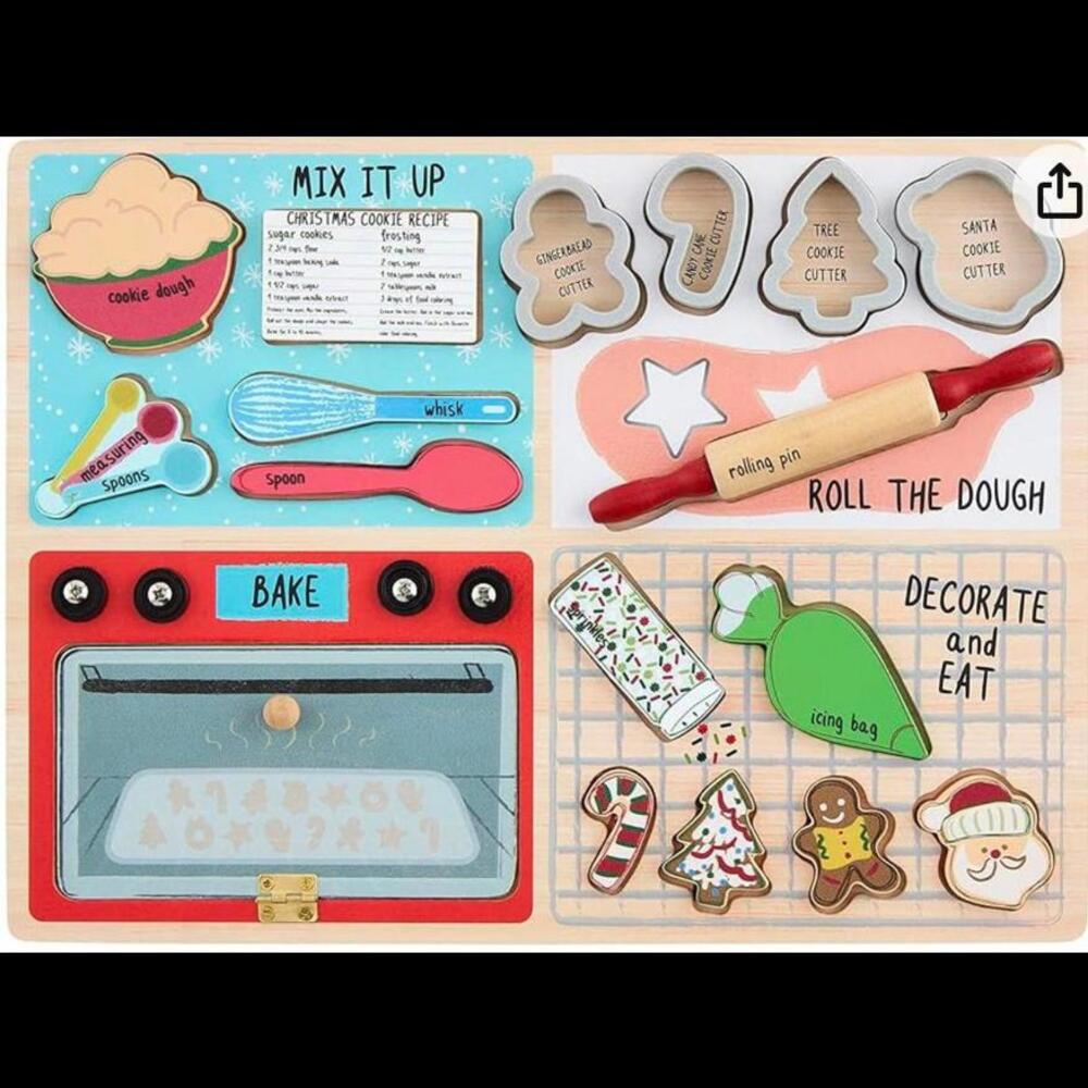 Mud Pie Christmas Cookie Puzzle NWT)